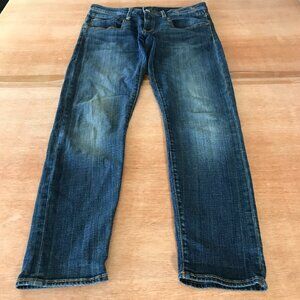 R13 Boy Skinny Jeans Women 27 Blue Mid Rise Medium Wash Stretch Made in Italy